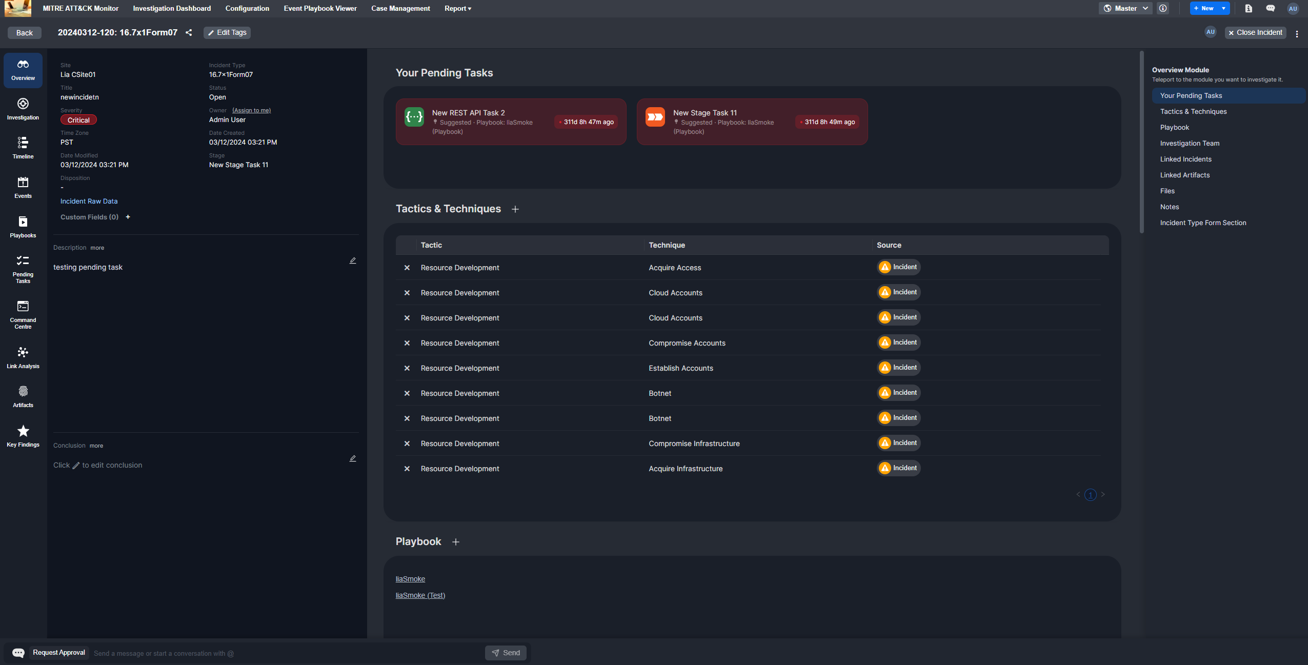 D3 Security Smart SOAR - Incident Detail Page Re-design 2022
